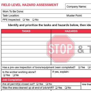 Field Level Hazard Assessment Page 1