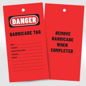 Barricade Red Tag