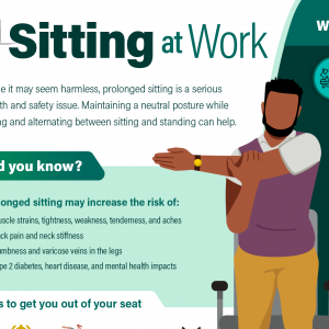 Siting at Work - Safety Board Poster